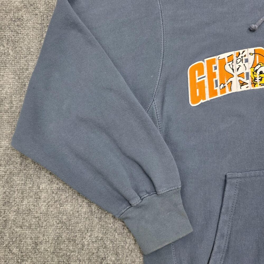 General Mills Sweatshirt Mens Small Blue Hoodie Embroidered Fleece Y2K Retro - Picture 7 of 16